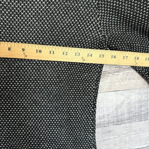 Boden Sweater Dress Womens 2R Black White Wool Cowl Neck Zip Office Work Knit - Picture 9 of 10